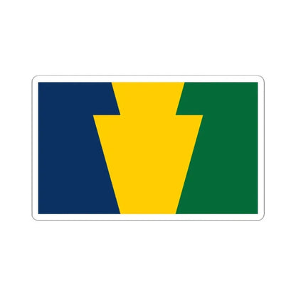 Keystone Flag (United States) STICKER Vinyl Kiss-Cut Decal 4 Inch White - The Sticker Space