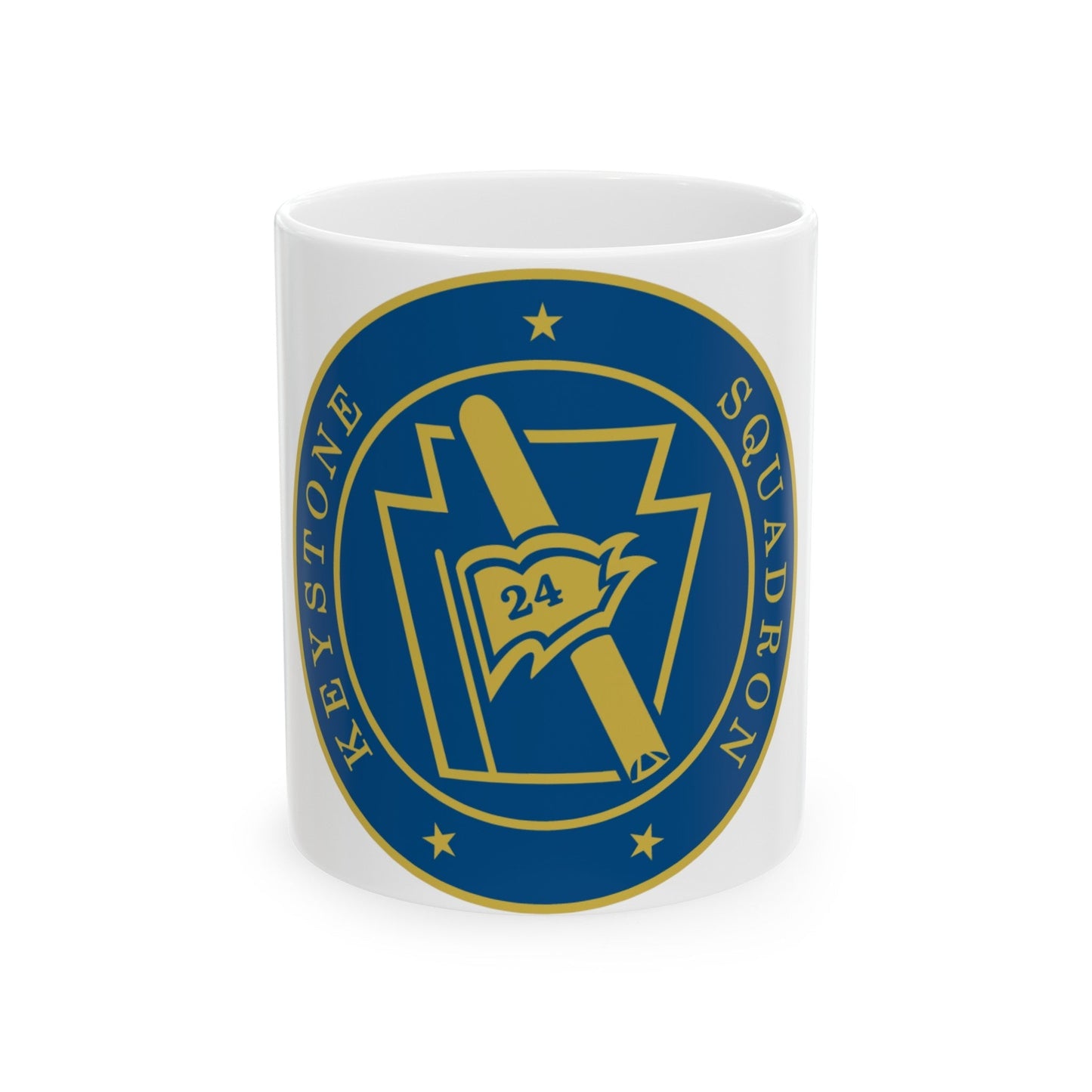 Keystone Squadron 24 (U.S. Navy) White Coffee Mug-11oz-The Sticker Space