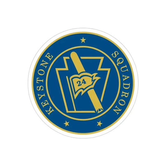 Keystone Squadron 24 (U.S. Navy) Transparent STICKER Die-Cut Vinyl Decal 6 Inch Transparent - The Sticker Space