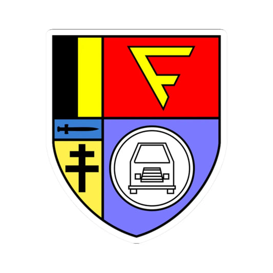 KfAusbZentrMKL Dornstadt (Germany) (Coat of Arms) STICKER Vinyl Kiss-Cut Decal 2 Inch White - The Sticker Space
