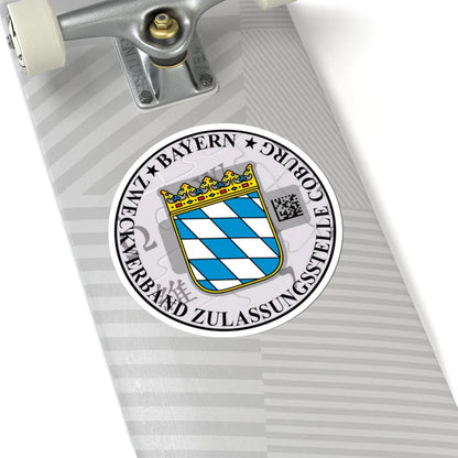 Kfz-Zulassungsplakette Coburg (Germany) (Coat of Arms) STICKER Vinyl Kiss-Cut Decal - The Sticker Space