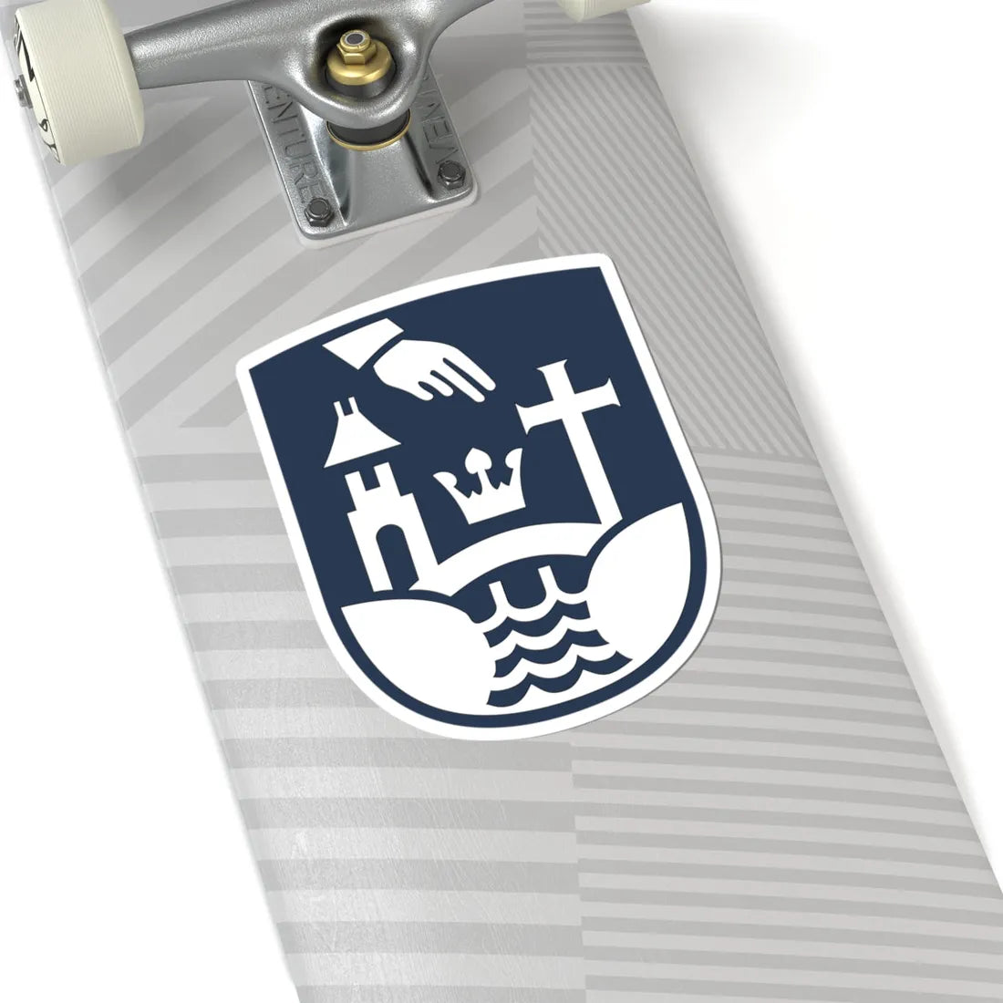 Køge Kommune coa (Denmark) (Coat of Arms) STICKER Vinyl Kiss-Cut Decal - The Sticker Space