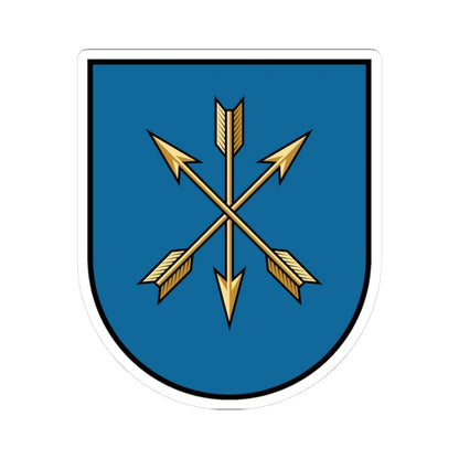 Khmelnytskyi coat of arms escutcheon (Ukraine) (Coat of Arms) STICKER Vinyl Kiss-Cut Decal 3 Inch White - The Sticker Space
