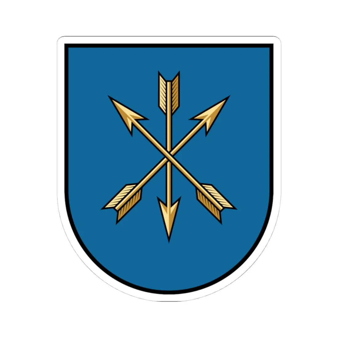 Khmelnytskyi coat of arms escutcheon (Ukraine) (Coat of Arms) STICKER Vinyl Kiss-Cut Decal 4 Inch White - The Sticker Space