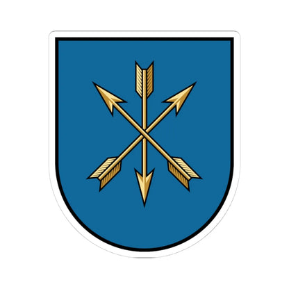Khmelnytskyi coat of arms escutcheon (Ukraine) (Coat of Arms) STICKER Vinyl Kiss-Cut Decal 4 Inch White - The Sticker Space