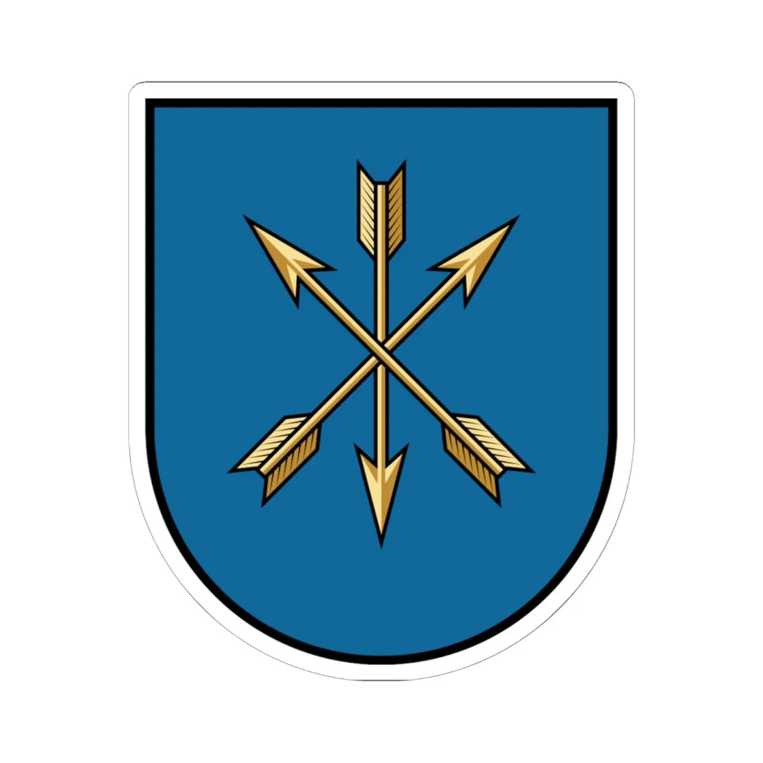 Khmelnytskyi coat of arms escutcheon (Ukraine) (Coat of Arms) STICKER Vinyl Kiss-Cut Decal 6 Inch White - The Sticker Space