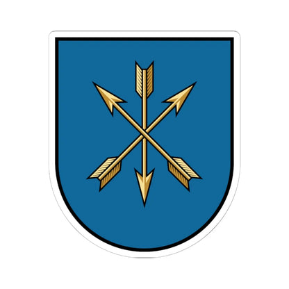 Khmelnytskyi coat of arms escutcheon (Ukraine) (Coat of Arms) STICKER Vinyl Kiss-Cut Decal 6 Inch White - The Sticker Space