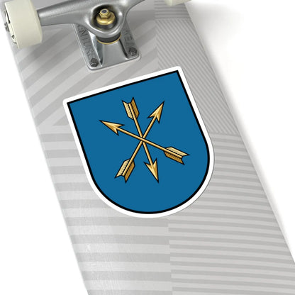 Khmelnytskyi coat of arms escutcheon (Ukraine) (Coat of Arms) STICKER Vinyl Kiss-Cut Decal - The Sticker Space