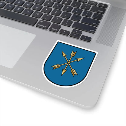 Khmelnytskyi coat of arms escutcheon (Ukraine) (Coat of Arms) STICKER Vinyl Kiss-Cut Decal - The Sticker Space
