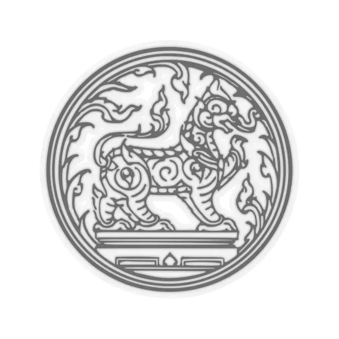 Khotchasi Seal (Thailand) STICKER Vinyl Kiss-Cut Decal 3 Inch Transparent - The Sticker Space