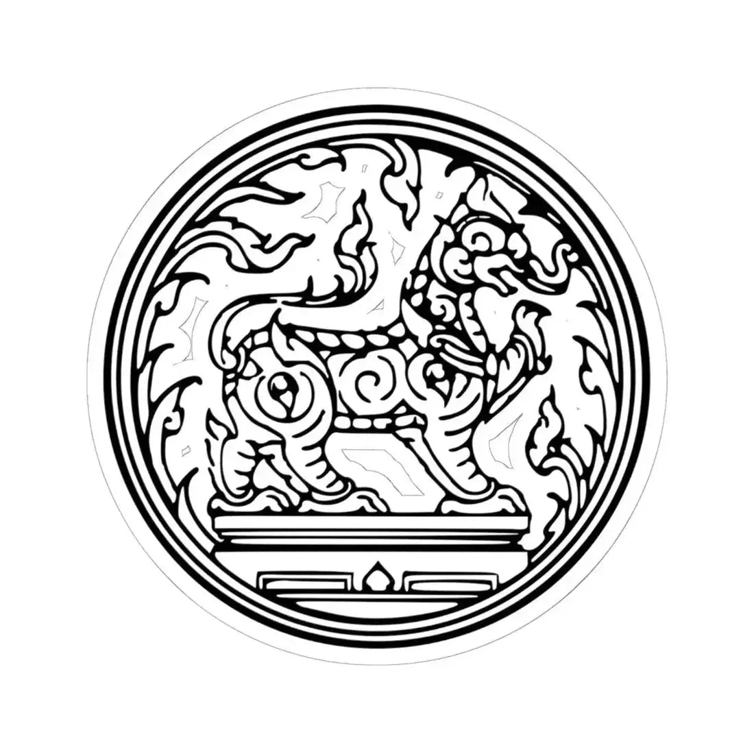 Khotchasi Seal (Thailand) STICKER Vinyl Kiss-Cut Decal 6 Inch White - The Sticker Space