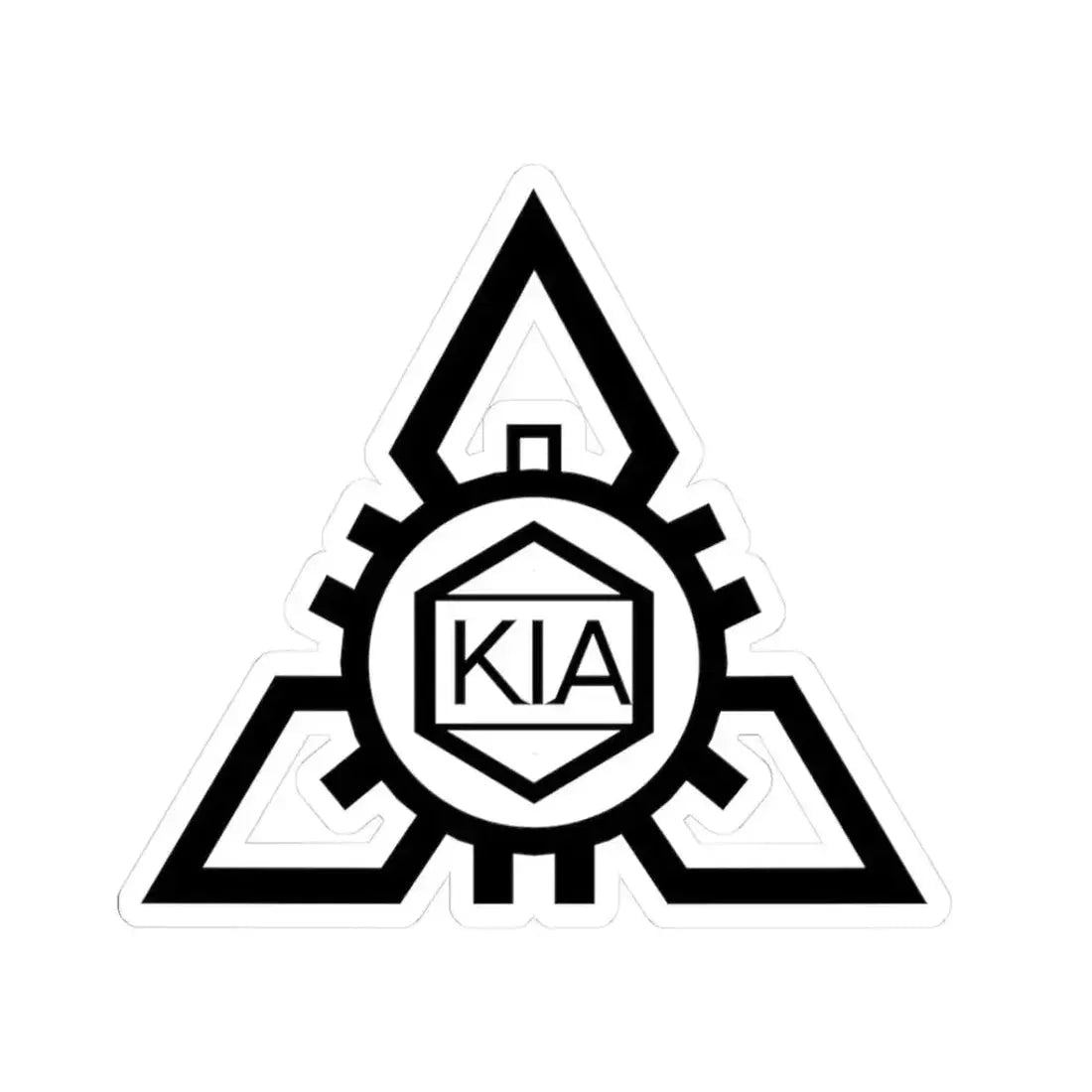 Kia Motors (1953) (Logo) STICKER Vinyl Kiss-Cut Decal 3 Inch White - The Sticker Space