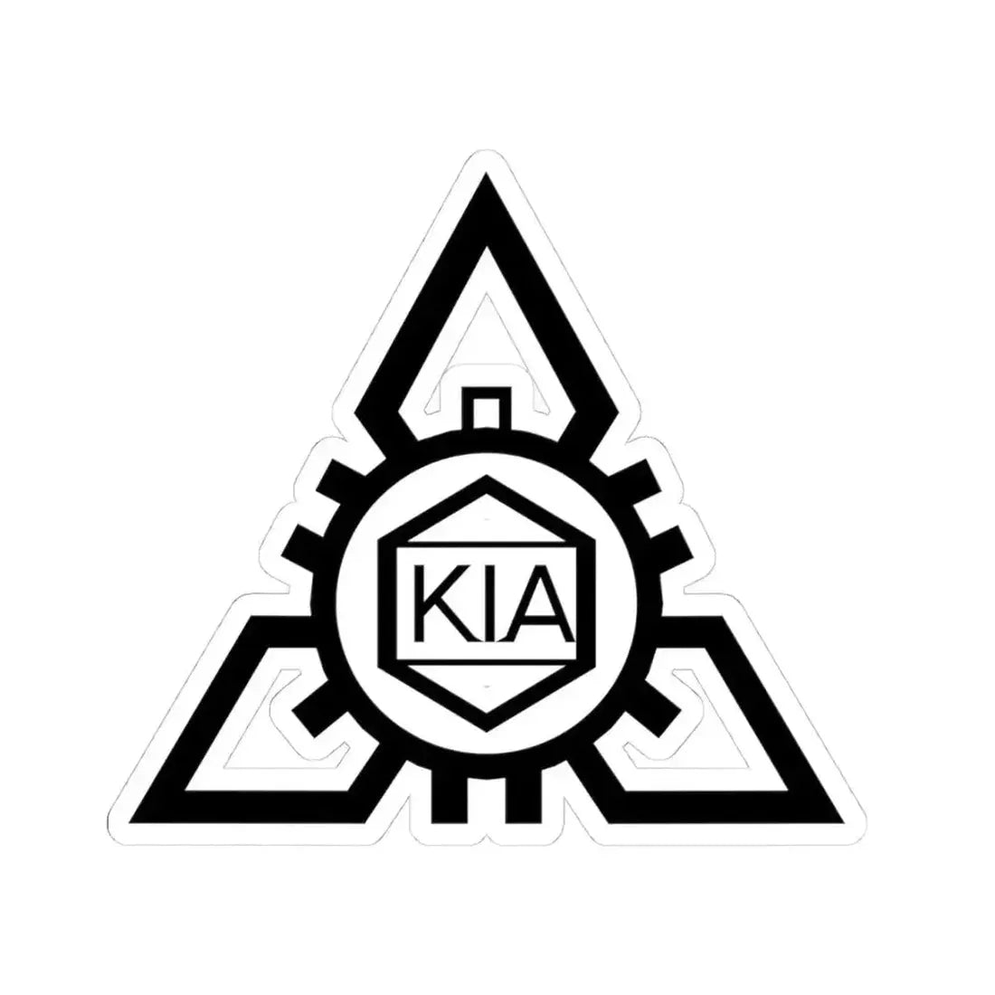 Kia Motors (1953) (Logo) STICKER Vinyl Kiss-Cut Decal 4 Inch White - The Sticker Space