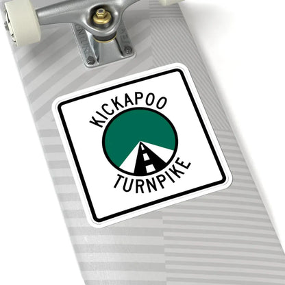 Kickapoo Turnpike (Oklahoma) (Road Sign) STICKER Vinyl Kiss-Cut Decal - The Sticker Space