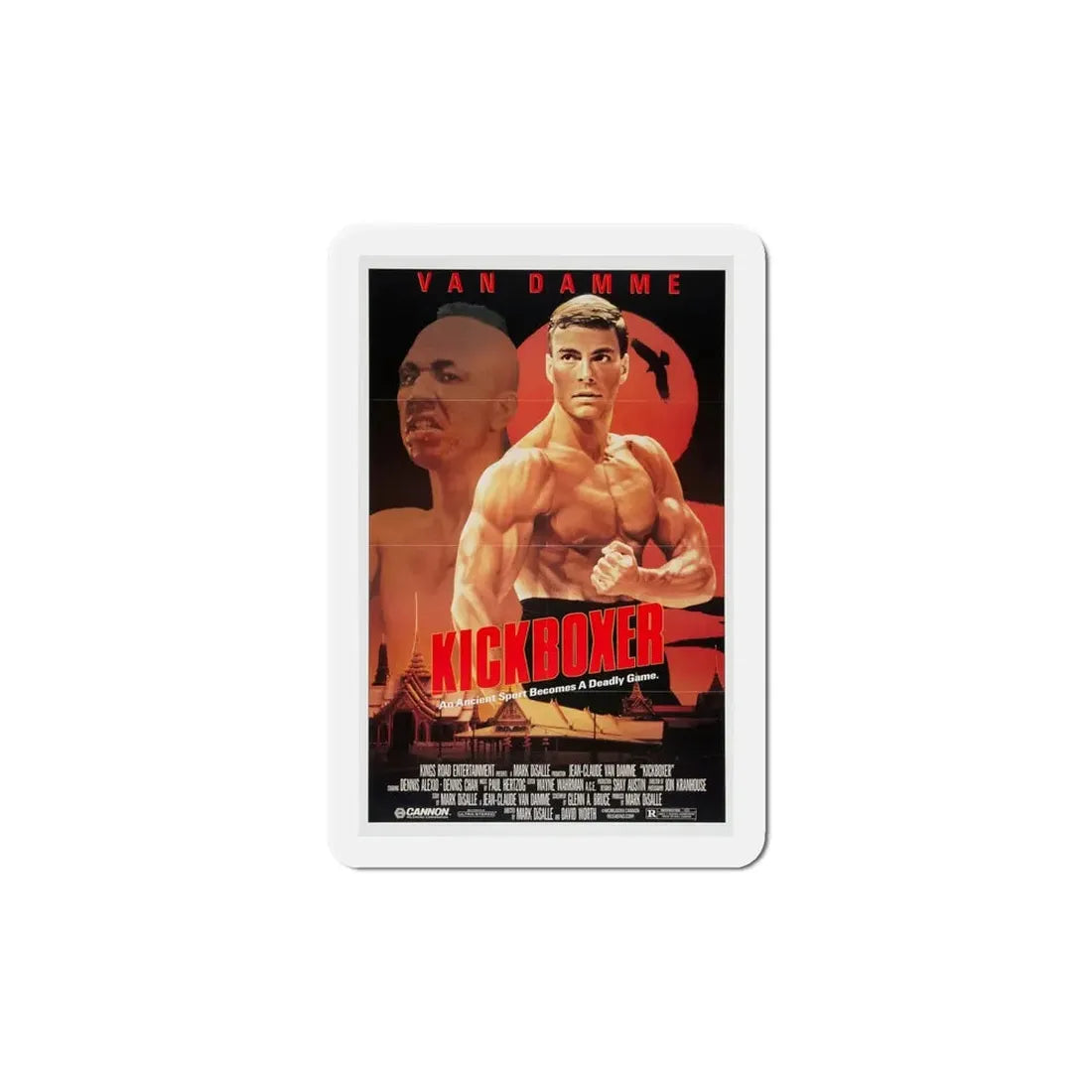 Kickboxer 1989 Movie Poster Refrigerator Magnet - The Sticker Space