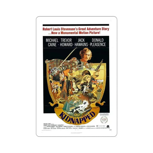 Kidnapped 1971 Movie Poster STICKER Vinyl Die-Cut Decal 6 Inch - The Sticker Space