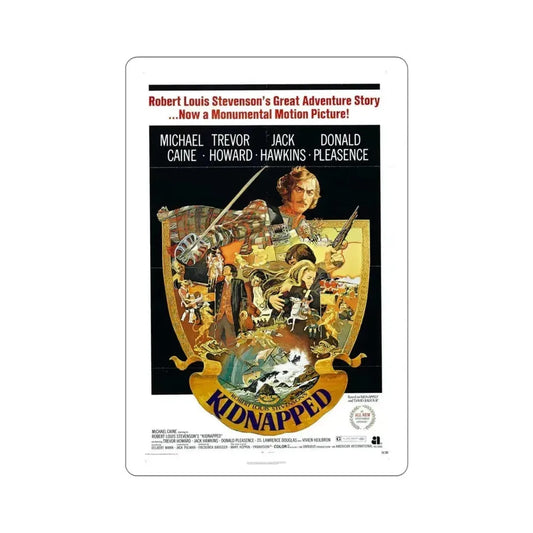 Kidnapped 1971 Movie Poster STICKER Vinyl Die-Cut Decal 6 Inch - The Sticker Space