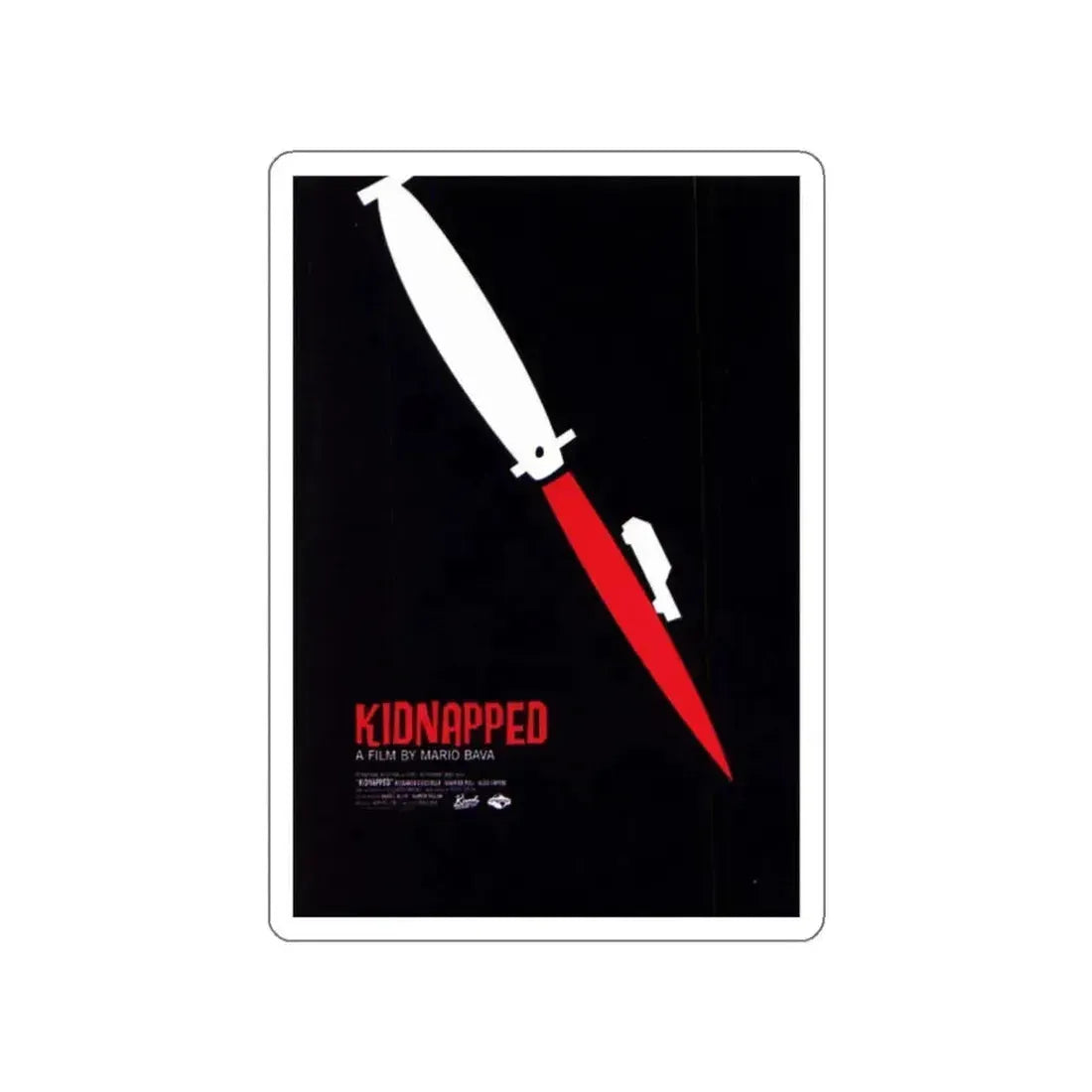 KIDNAPPED (RABID DOGS) 1974 Movie Poster STICKER Vinyl Die-Cut Decal 3 Inch - The Sticker Space