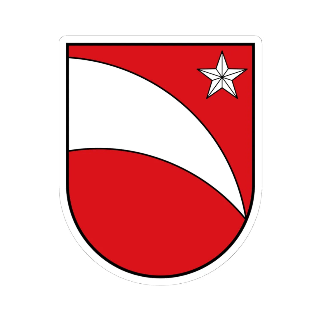 Kiens COA (Italy) (Coat of Arms) STICKER Vinyl Kiss-Cut Decal 4 Inch White - The Sticker Space