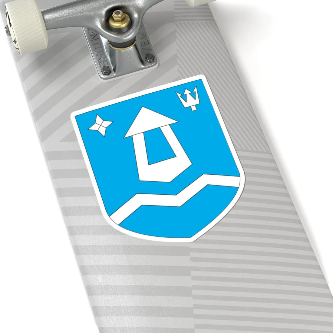 Kihelkonna valla vapp (Estonia) (Coat of Arms) STICKER Vinyl Kiss-Cut Decal - The Sticker Space