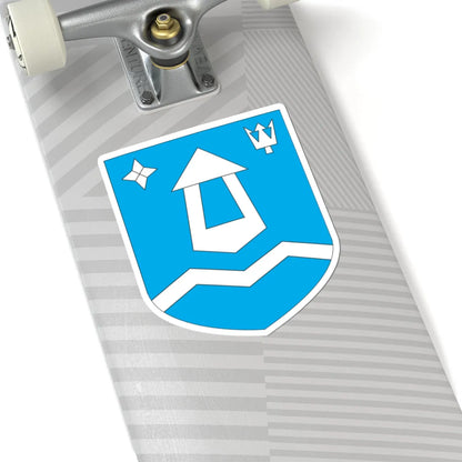 Kihelkonna valla vapp (Estonia) (Coat of Arms) STICKER Vinyl Kiss-Cut Decal - The Sticker Space