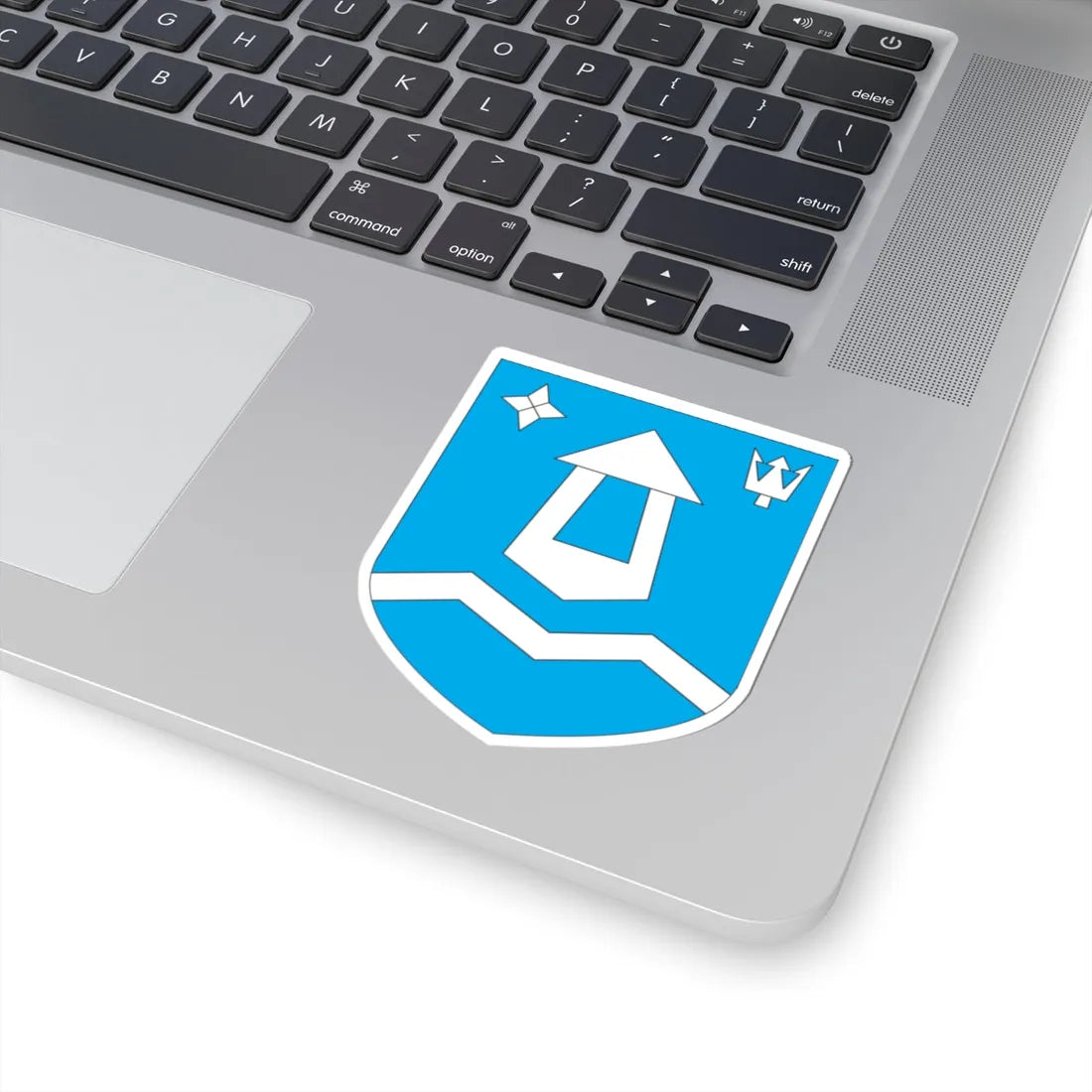 Kihelkonna valla vapp (Estonia) (Coat of Arms) STICKER Vinyl Kiss-Cut Decal - The Sticker Space