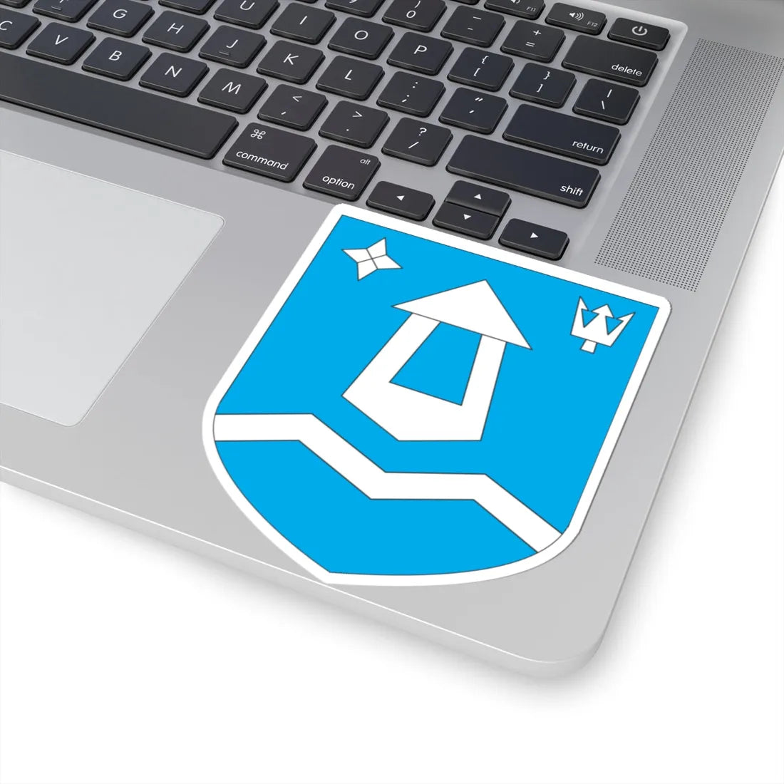 Kihelkonna valla vapp (Estonia) (Coat of Arms) STICKER Vinyl Kiss-Cut Decal - The Sticker Space