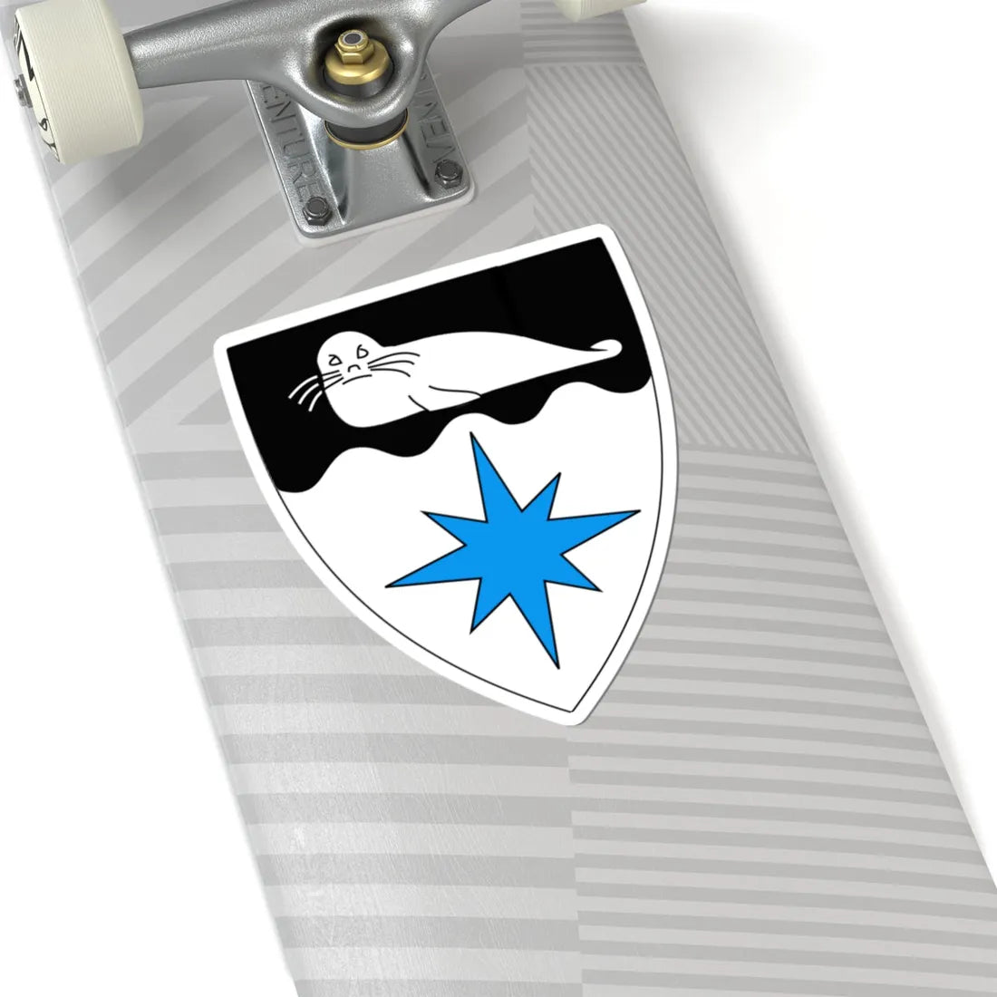Kihnu vapp (Estonia) (Coat of Arms) STICKER Vinyl Kiss-Cut Decal - The Sticker Space