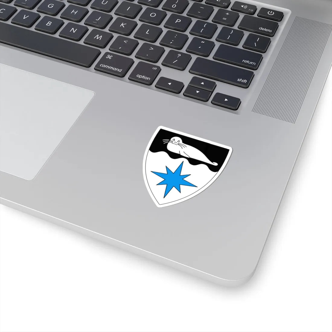 Kihnu vapp (Estonia) (Coat of Arms) STICKER Vinyl Kiss-Cut Decal - The Sticker Space