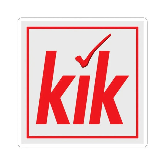 KiK Textilien und Non-Food GmbH (Logo) STICKER Vinyl Kiss-Cut Decal 2 Inch White - The Sticker Space