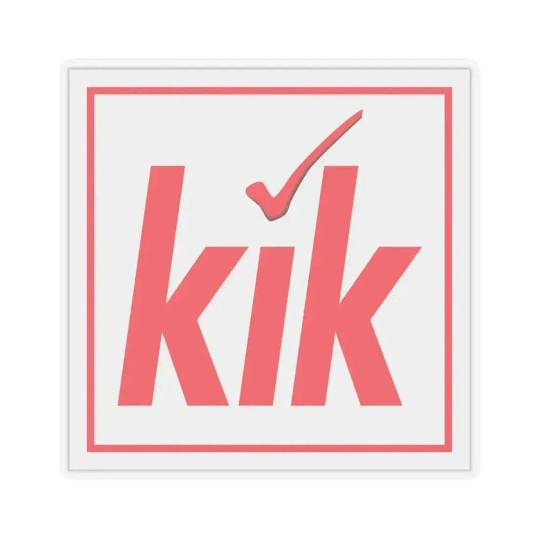 KiK Textilien und Non-Food GmbH (Logo) STICKER Vinyl Kiss-Cut Decal 6 Inch Transparent - The Sticker Space