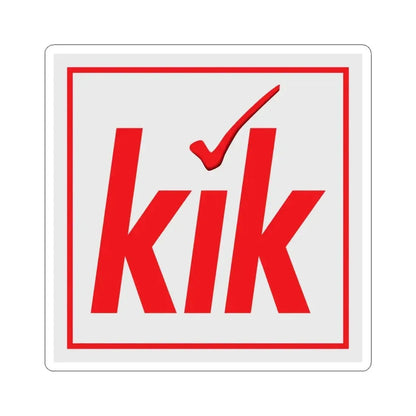 KiK Textilien und Non-Food GmbH (Logo) STICKER Vinyl Kiss-Cut Decal 6 Inch White - The Sticker Space