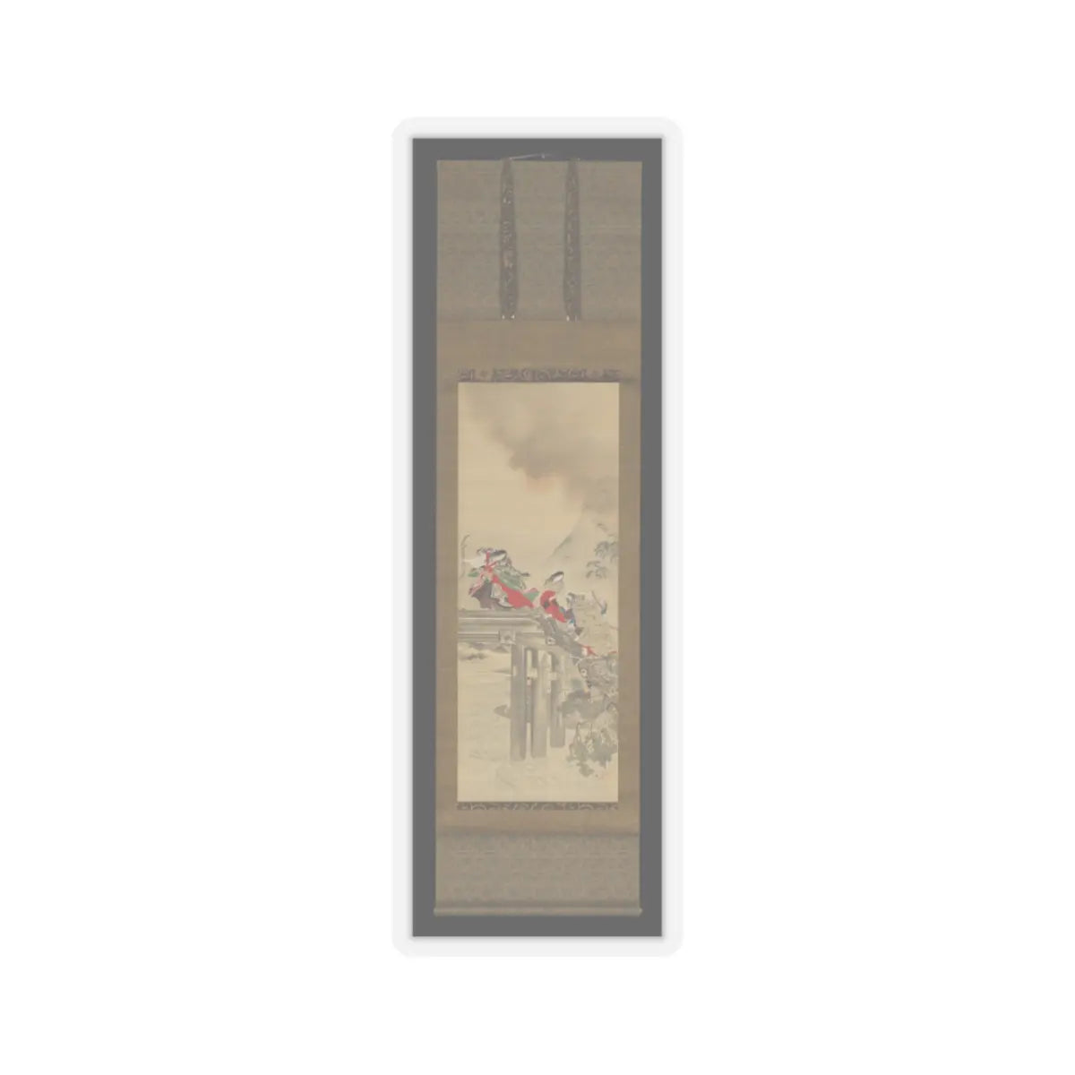 Kikuchi Yōsai - Lady Iga - 1860s v2 - STICKER Vinyl Kiss-Cut Decal