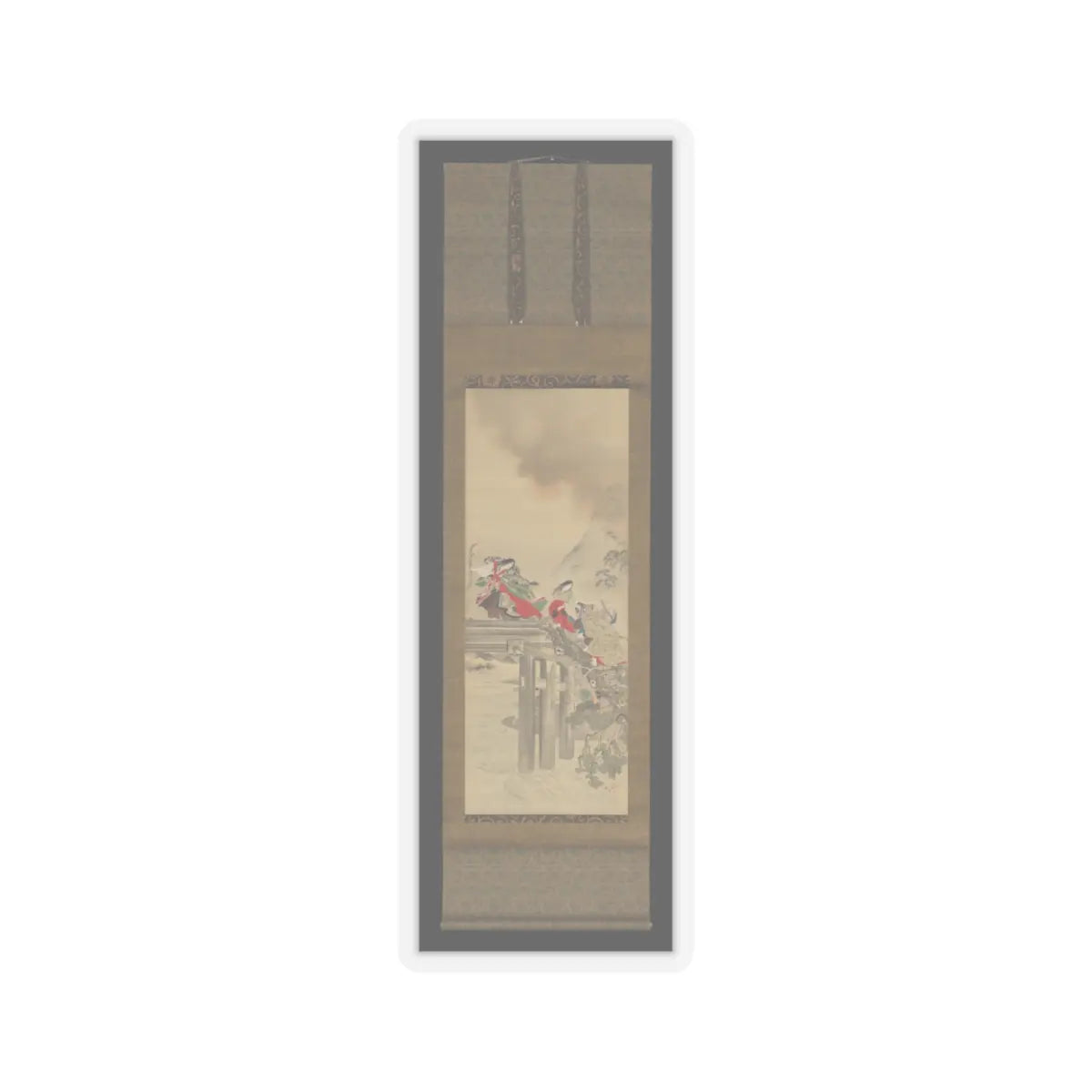 Kikuchi Yōsai - Lady Iga - 1860s v2 - STICKER Vinyl Kiss-Cut Decal