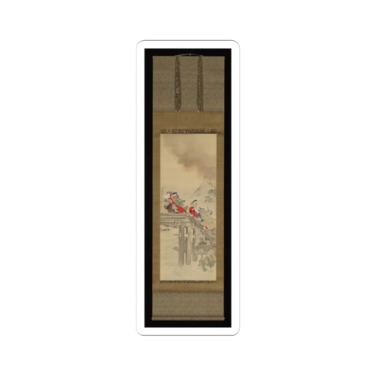 Kikuchi Yōsai - Lady Iga - 1860s v2 - STICKER Vinyl Kiss-Cut Decal
