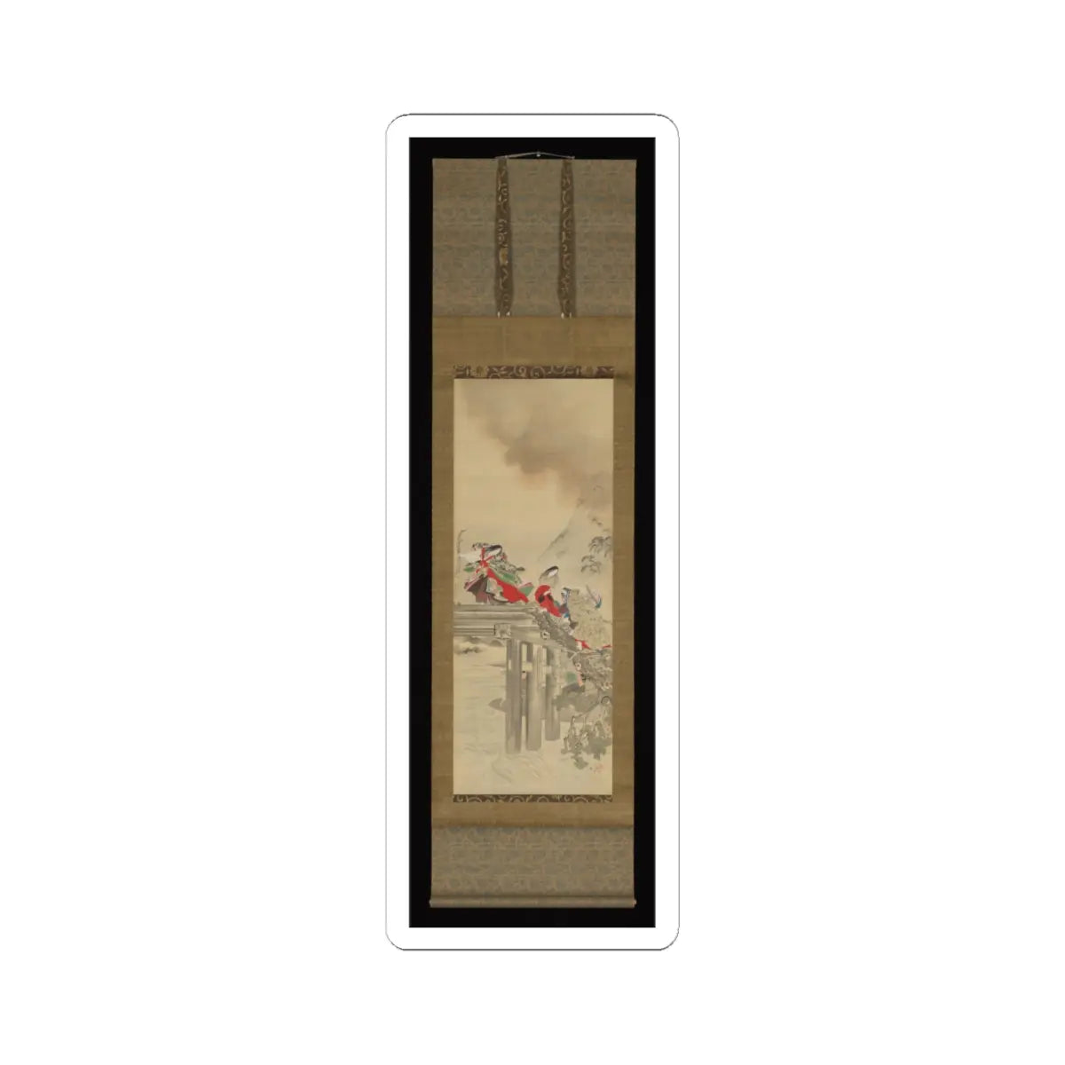 Kikuchi Yōsai - Lady Iga - 1860s v2 - STICKER Vinyl Kiss-Cut Decal