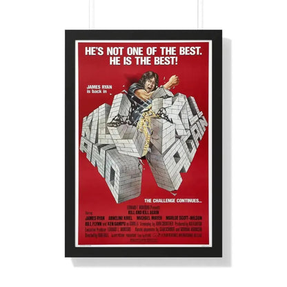 KILL AND KILL AGAIN 1981 - Framed Movie Poster 20" x 30" Black - The Sticker Space