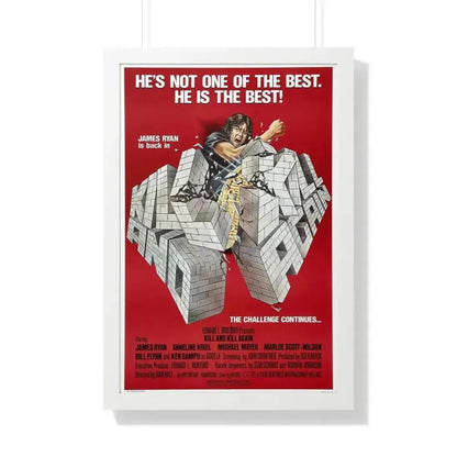 KILL AND KILL AGAIN 1981 - Framed Movie Poster 20" x 30" White - The Sticker Space