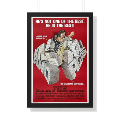 KILL AND KILL AGAIN 1981 - Framed Movie Poster - The Sticker Space