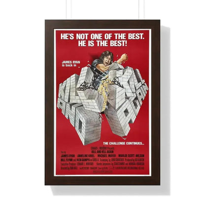 KILL AND KILL AGAIN 1981 - Framed Movie Poster - The Sticker Space