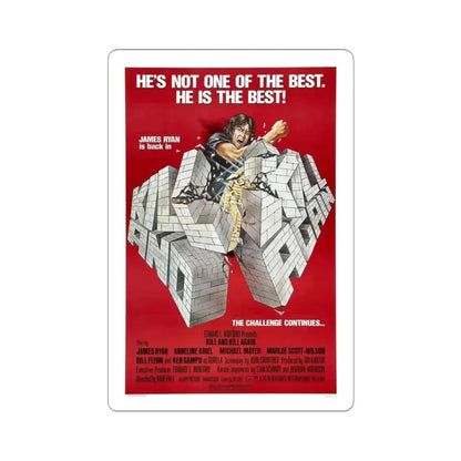KILL AND KILL AGAIN 1981 Movie Poster - STICKER Vinyl Kiss-Cut Decal 3 Inch White - The Sticker Space