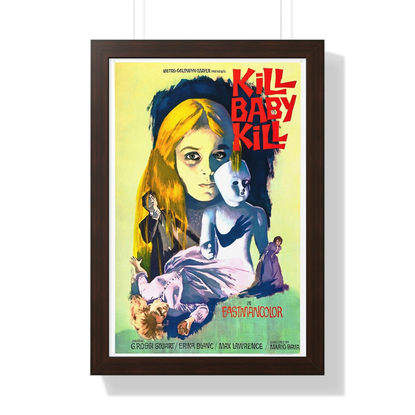 KILL BABY KILL 1966 - Framed Movie Poster-16″ x 24″-The Sticker Space