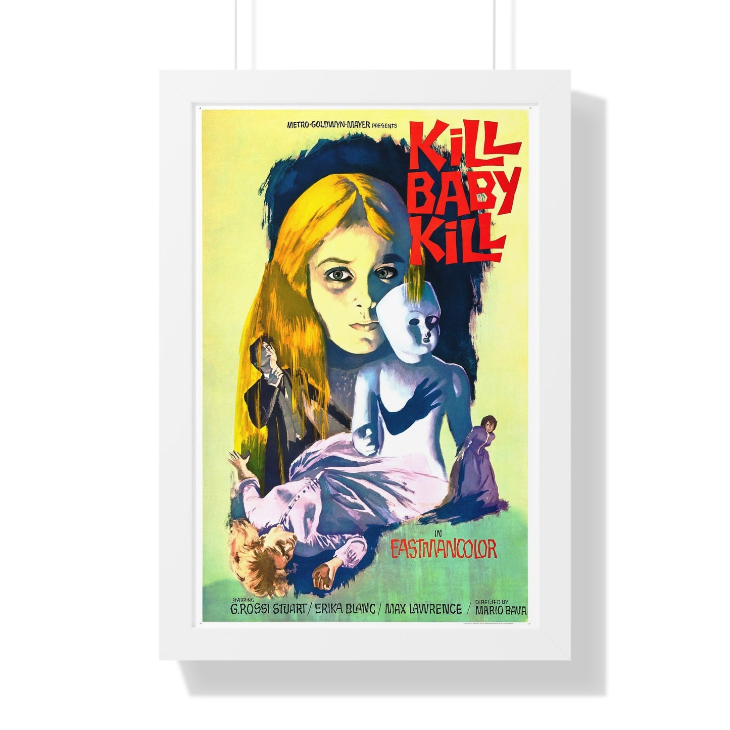 KILL BABY KILL 1966 - Framed Movie Poster-16″ x 24″-The Sticker Space