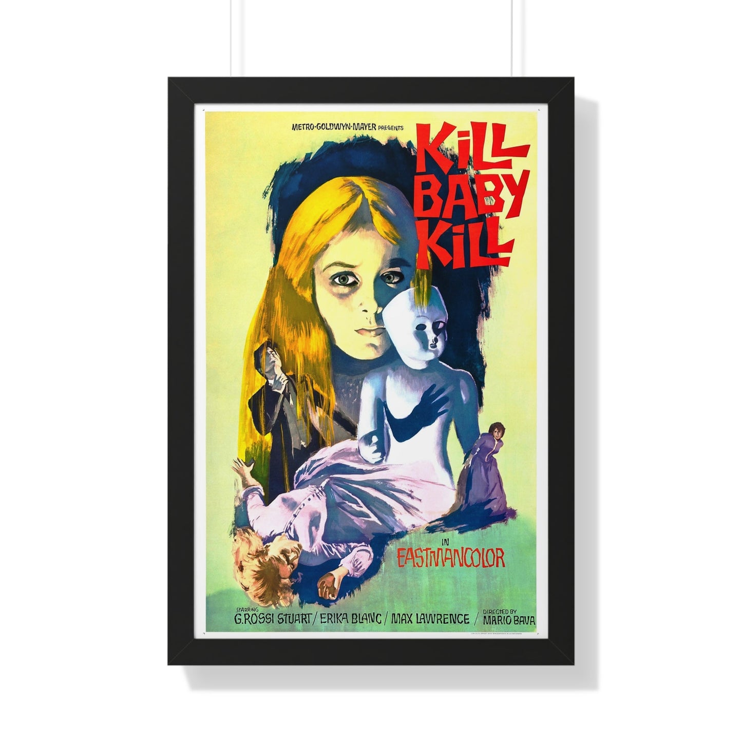 KILL BABY KILL 1966 - Framed Movie Poster-20" x 30"-The Sticker Space