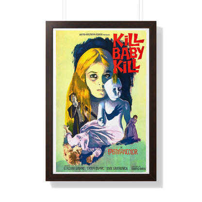 KILL BABY KILL 1966 - Framed Movie Poster-20" x 30"-The Sticker Space