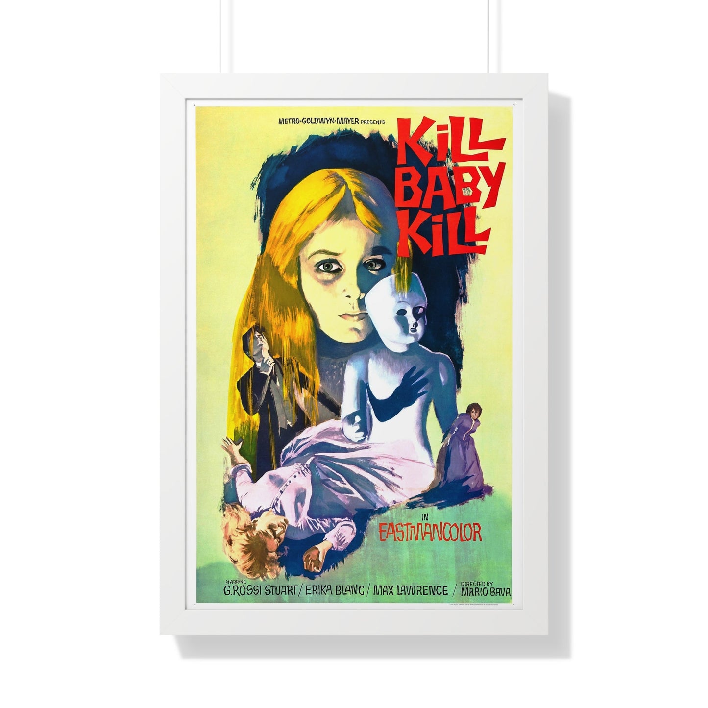 KILL BABY KILL 1966 - Framed Movie Poster-20" x 30"-The Sticker Space