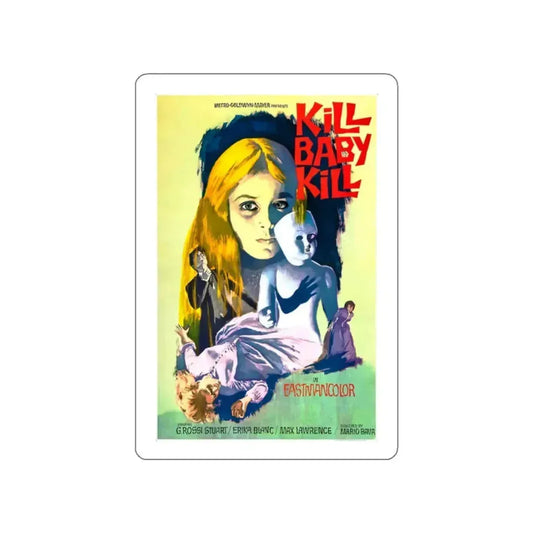 KILL BABY KILL 1966 Movie Poster STICKER Vinyl Die-Cut Decal 2 Inch - The Sticker Space