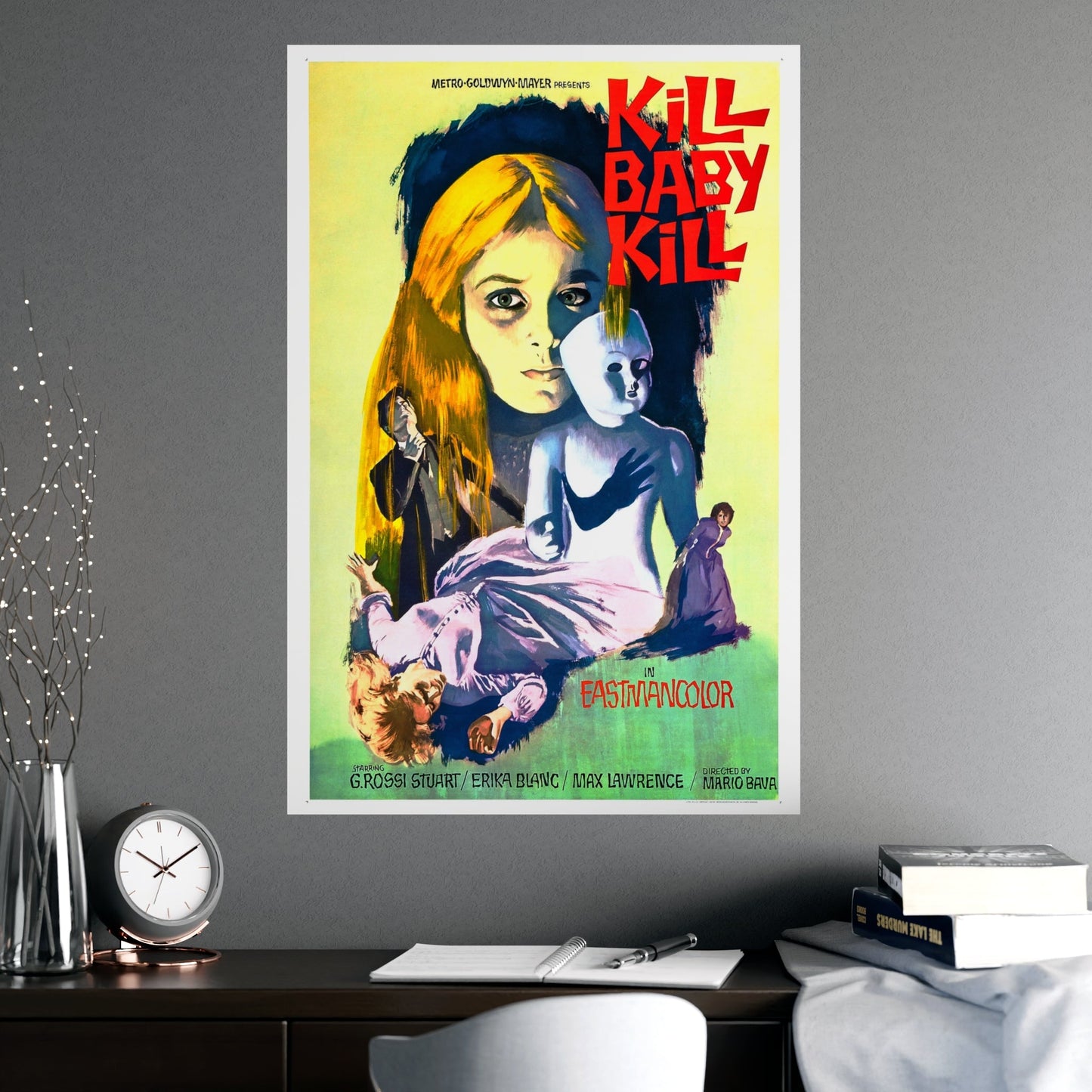 KILL BABY KILL 1966 - Paper Movie Poster-The Sticker Space