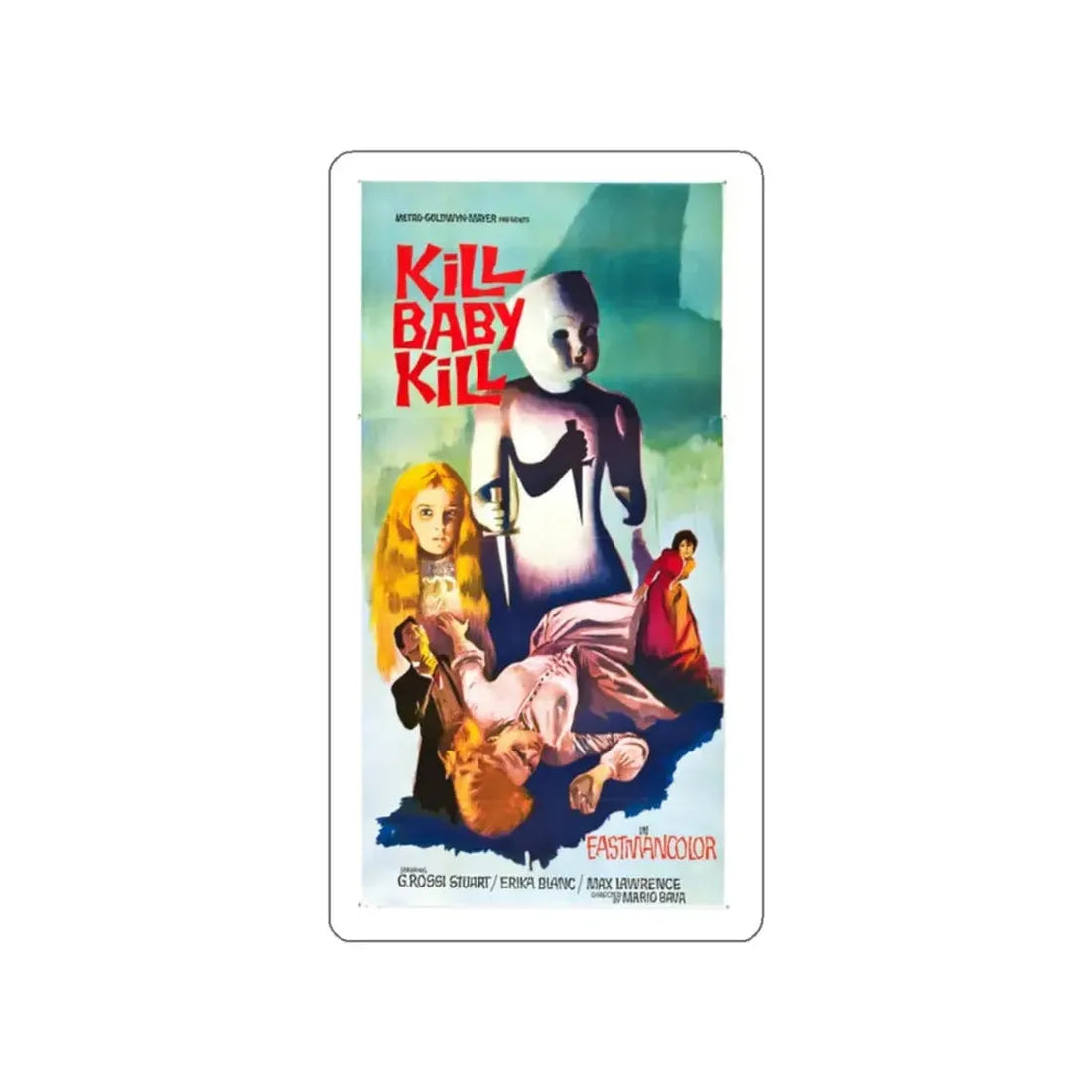 KILL BABY KILL (2) 1966 Movie Poster STICKER Vinyl Die-Cut Decal - The Sticker Space