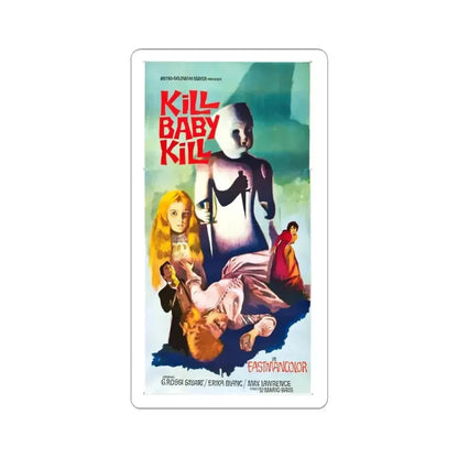 KILL BABY KILL (2) 1966 Movie Poster - STICKER Vinyl Kiss-Cut Decal 3 Inch White - The Sticker Space